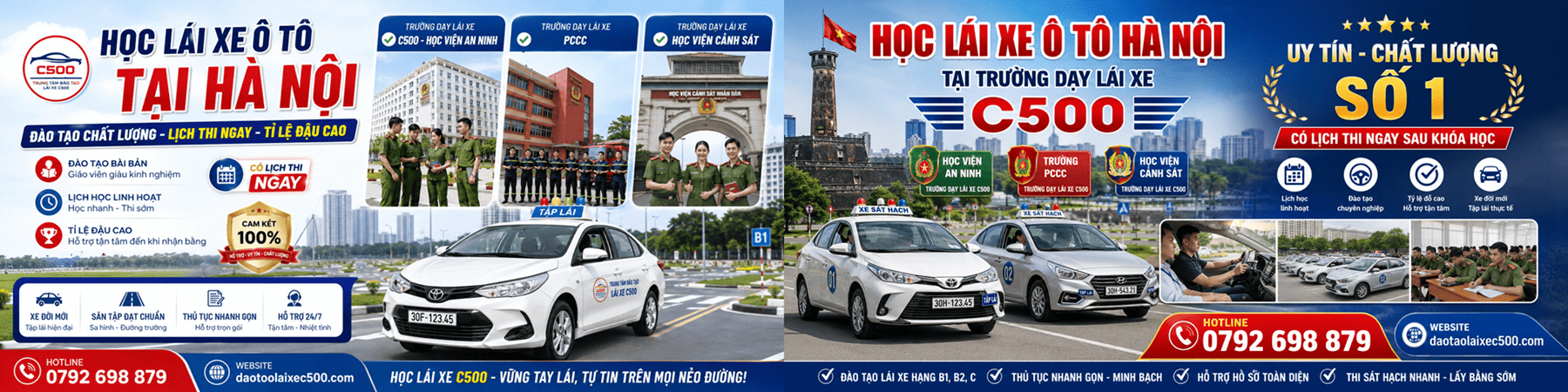 Trung tâm đào tạo lái xe C500
