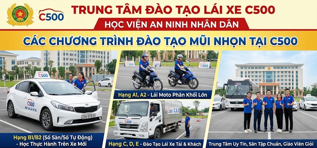 Trung tâm đào tạo lái xe C500
