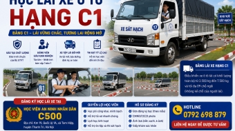 Học bằng C1 bao lâu được thi sát hạch? Hướng dẫn chi tiết 2026